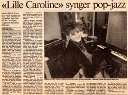 "Lille Caroline" synger pop-jazz